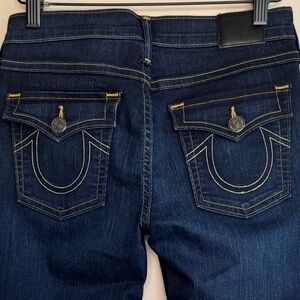 Vintage True Religion Jeans Halle Mid Rise Super Skinny Size 26 Made in USA 🇺🇸